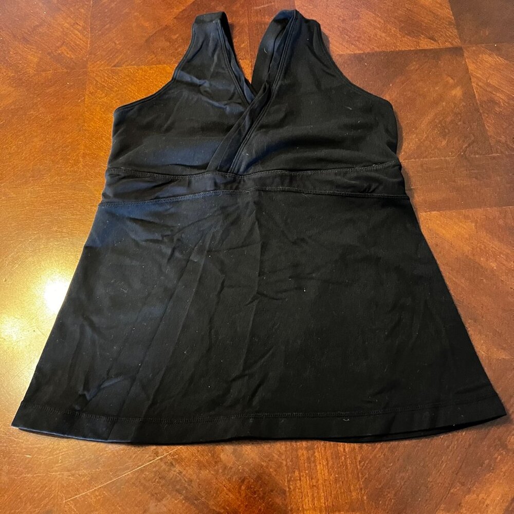 Lululemon Women's Black Racerback Tank Top  Built-In Bra - Sz S Yoga‎ Athletic